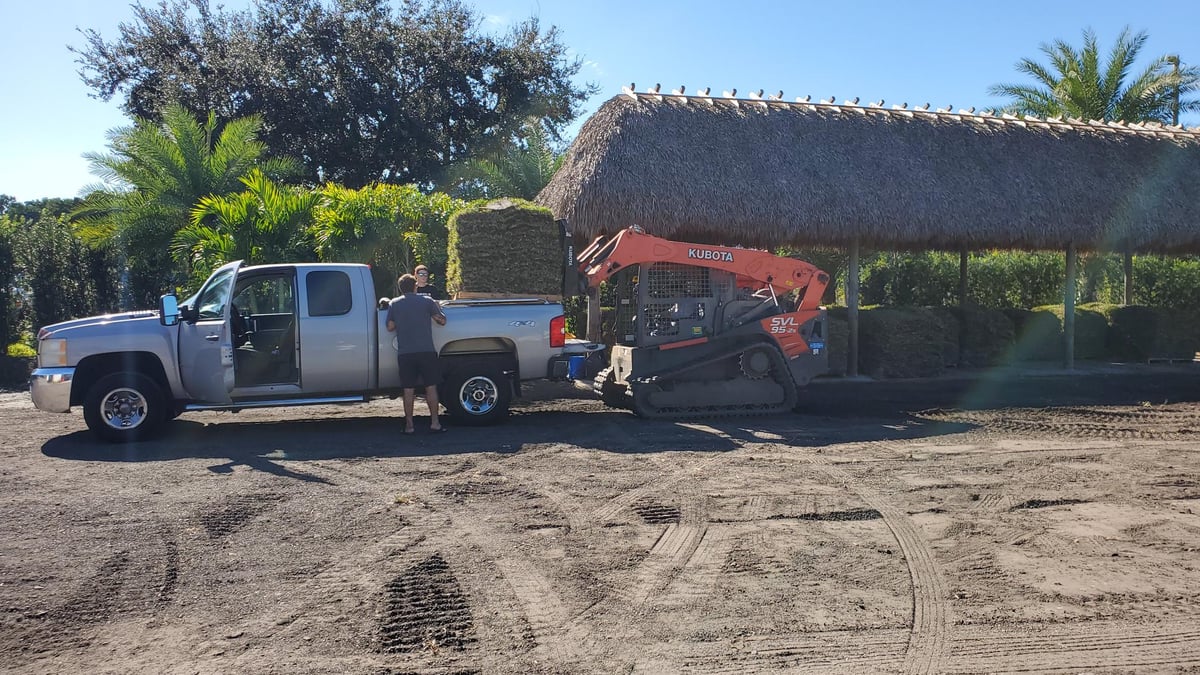 South Florida sod installation